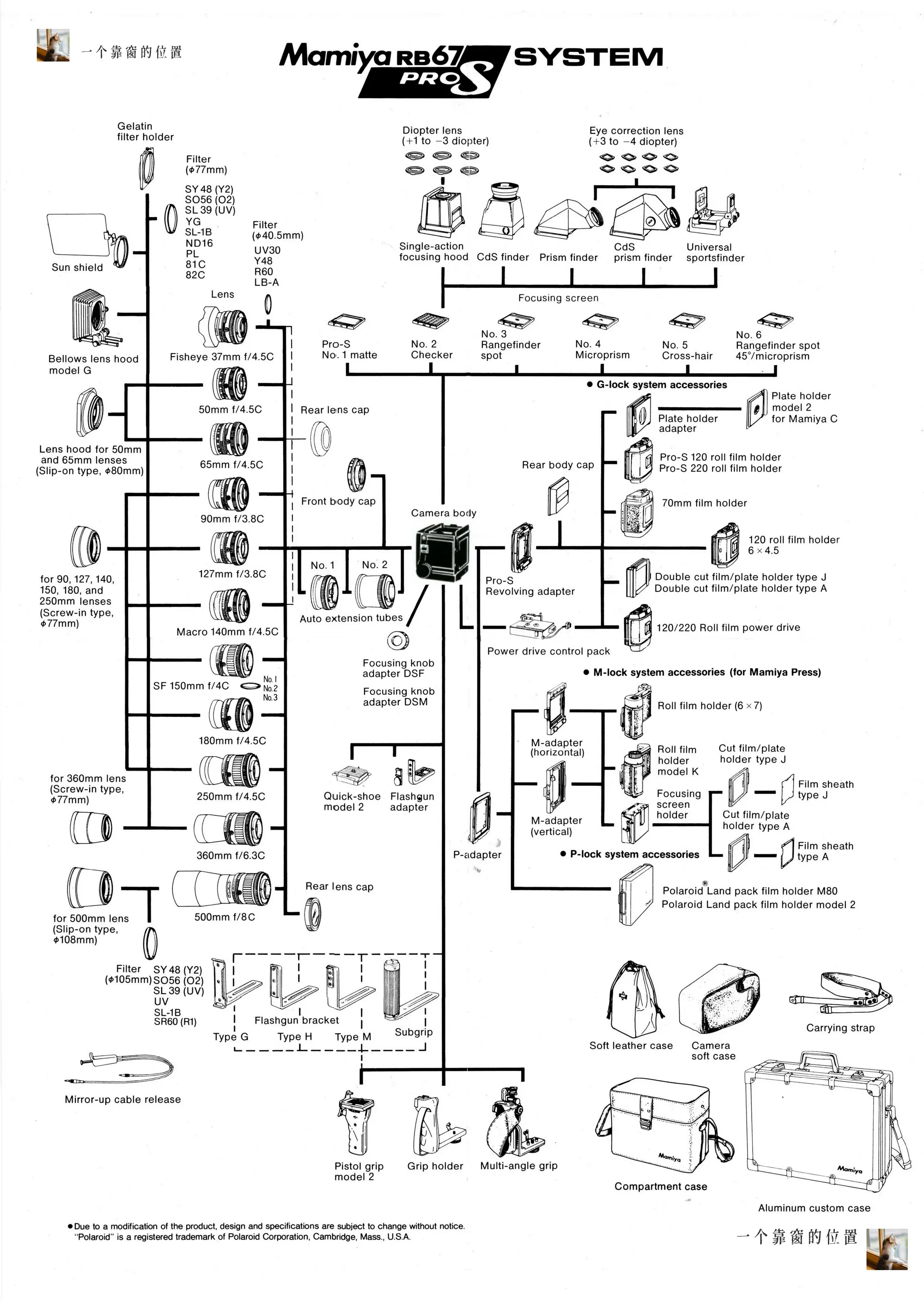 Mamiya RB67 ProS System Chart.webp